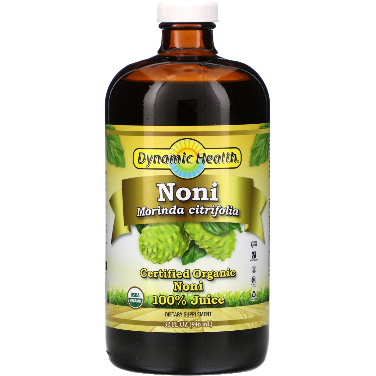 Dynamic Health, Organic Tahitian Noni 100, 32 Oz UPC 790223100495 | HiLife Vitamins